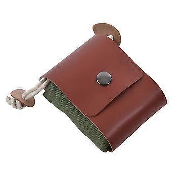 Mushroom Picking Bag Foldable PU Leather Canvas For Hiking Camping And Hunting