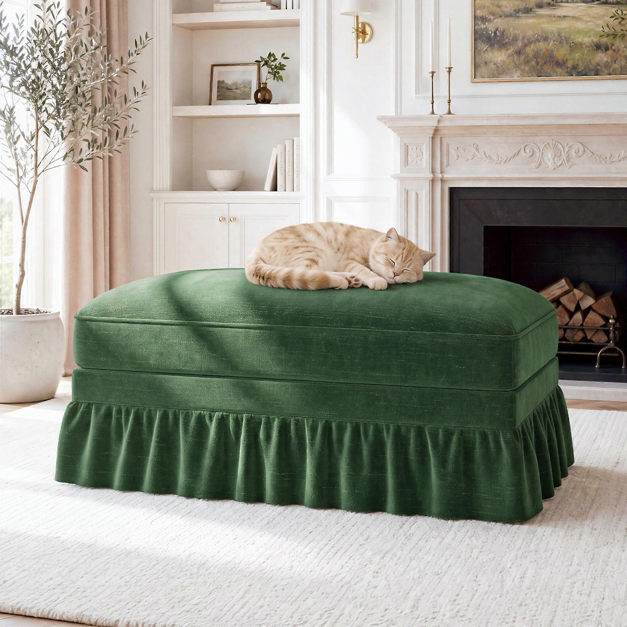 Windsor stool chenille - green