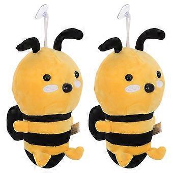 Plush Bee Toy Stuffed Animals Pillow for Kids 2Pcs Adorable Decorative Toy