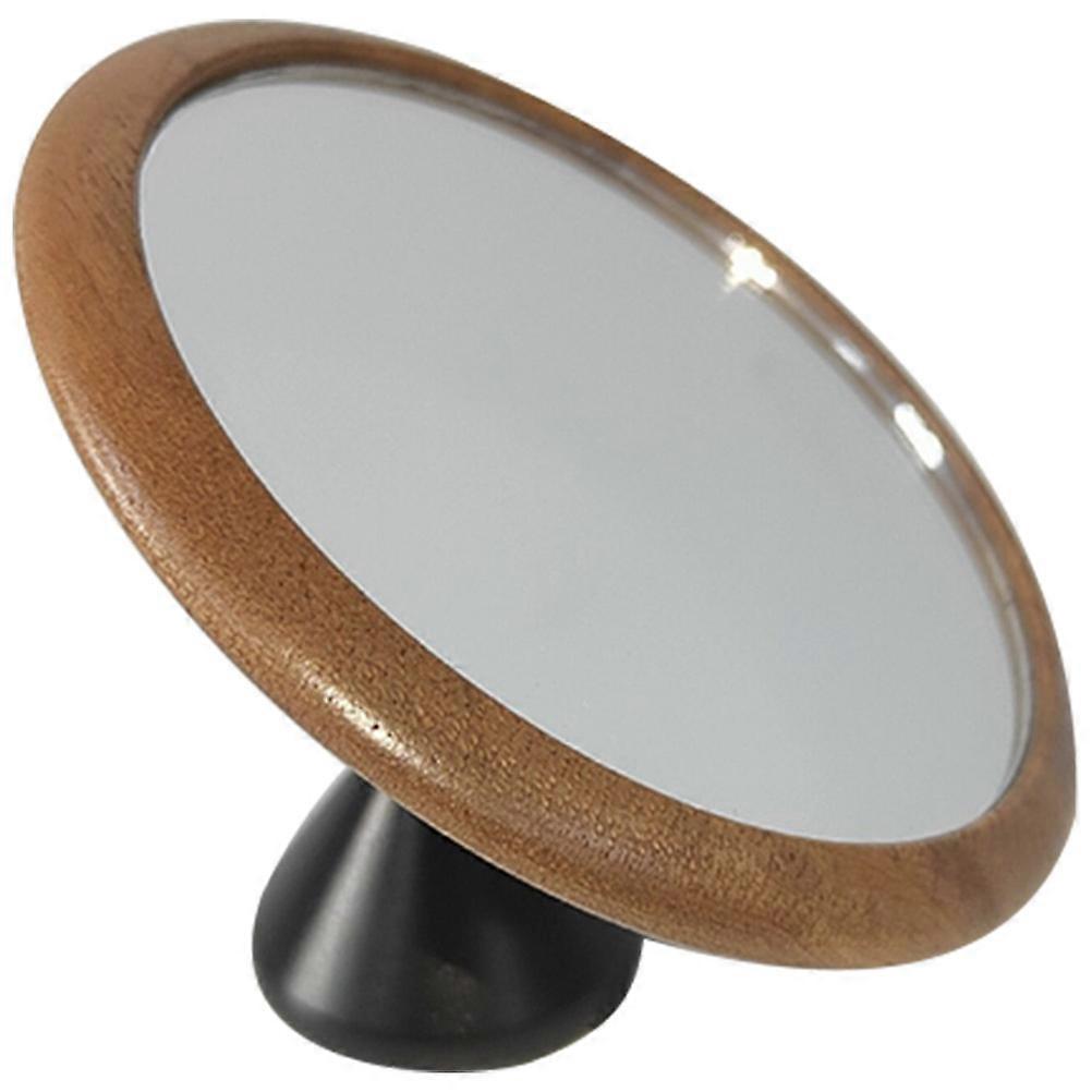 Coffee Maker Viewing Mirror for Coffee Making Rotatable Walnut Wood