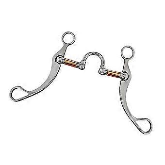 Western Horse Bit Stainless Steel Metal Bridle Bit for Horse Training and Daily Horse Use, Standard Bridle Hardware, 1 Piece for Routine Stable Work