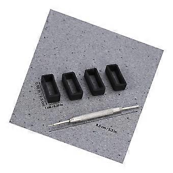 Watch Band Loop Rubber Replacement for Watch 4Pcs with Repair Tool
