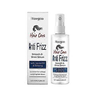 Lightweight Leave-In Hair Care Essence Spray for Dry & Frizzy Hair with Jojoba & Ginseng, No-Rinse Smoothing