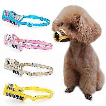 Prevent Biting, Chewing, and Licking Adjustable Nylon Mesh Dog Muzzle for Small, Medium, and Large Dogs