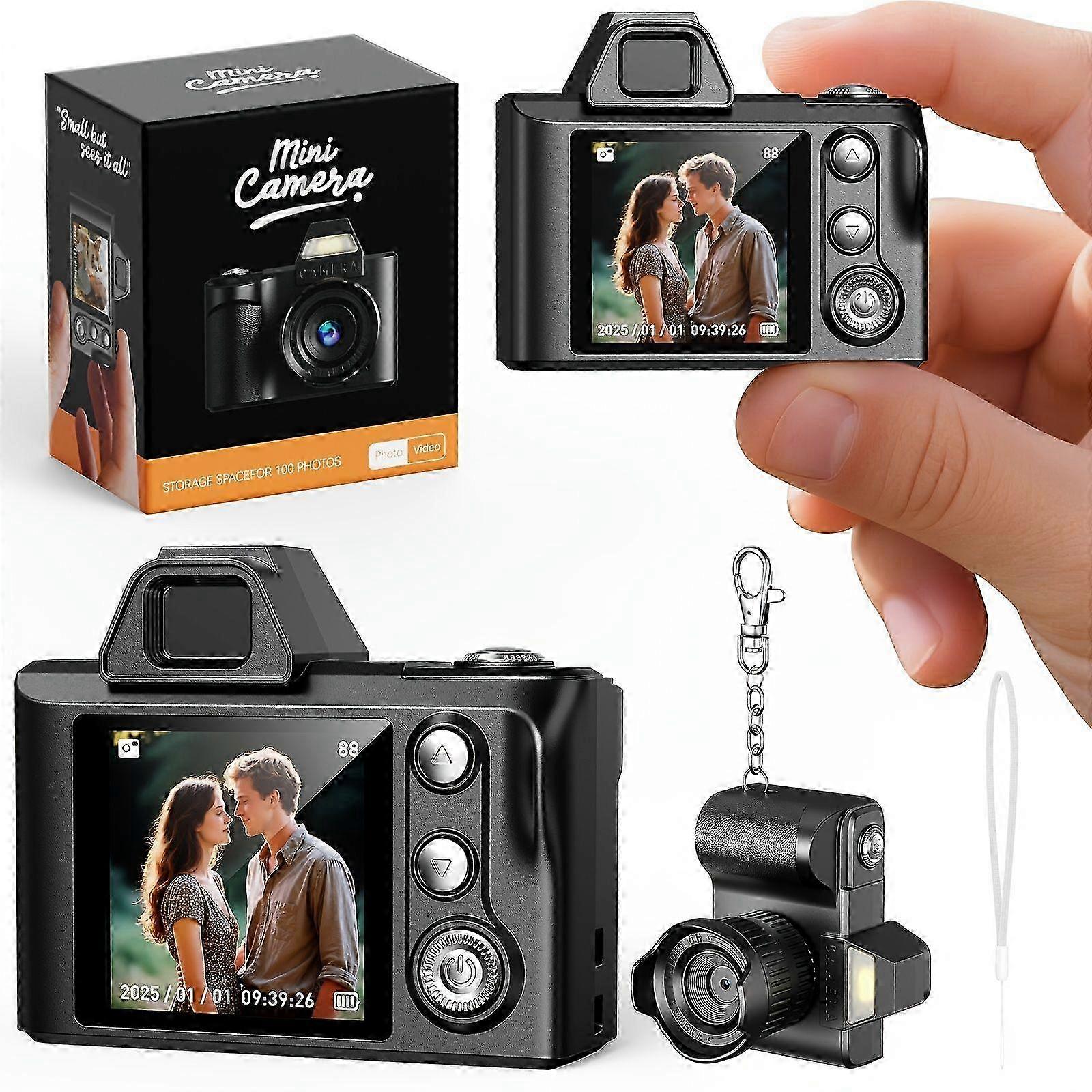 Mini 1080P Camera with Flash Zoom Filters