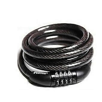 4-Digit Code Security Chain Padlock - Heavy Duty Motorcycle and Mountain Bike Lock for Anti-Theft