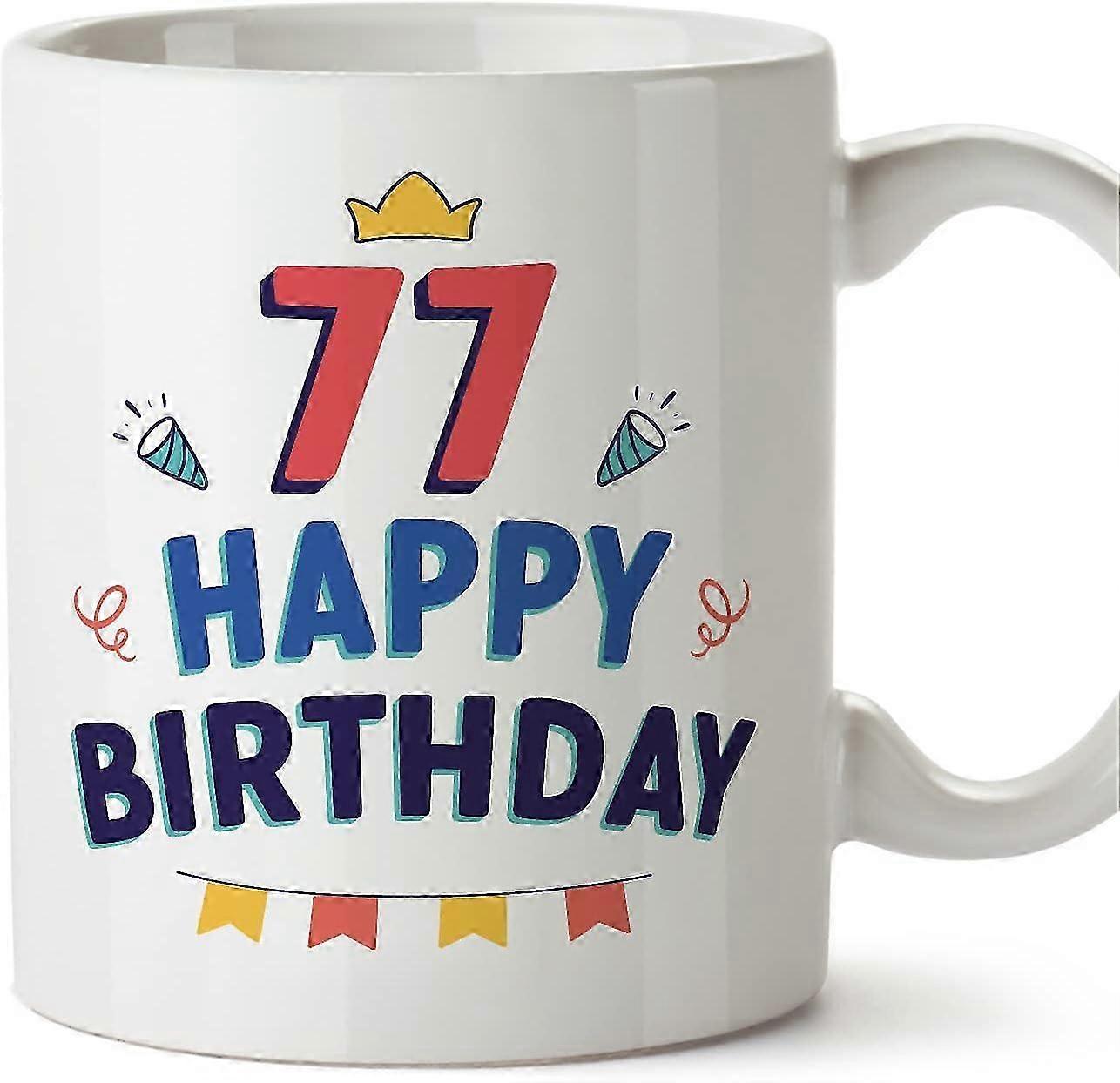 330ml 77th Birthday Ceramic Mug