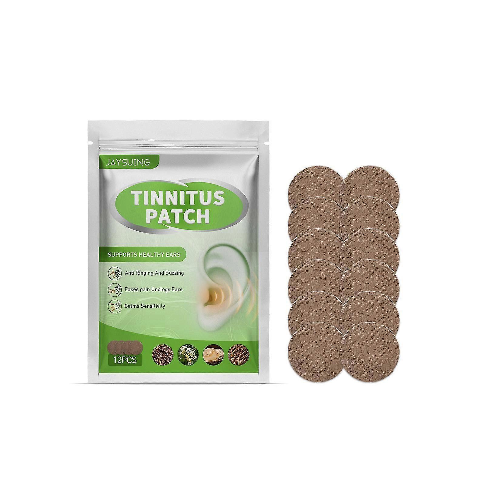 12pcs tinnitus patch ear deafness healthy ear acupuncture point patch