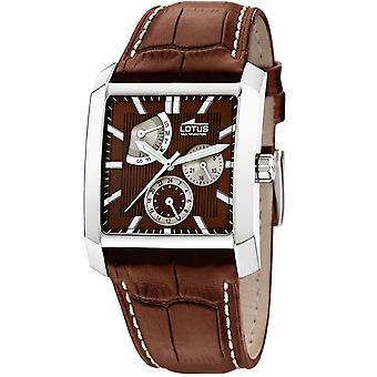 Lotus Quartz Analog Man Watch with Synthetic Leather Bracelet L15826/5