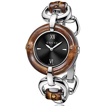 R.gucci new bamboo md neg. Quartz Analog Women's Watch with YA132401 Stainless Steel Bracelet
