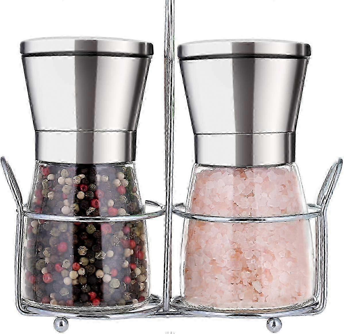 Stainless Steel Salt Pepper Grinder Set