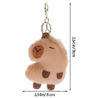 Capybara Pendant Backpack Key Rings for Car Keys Bags Hanging Decor Child Zinc Alloy Pp Cotton