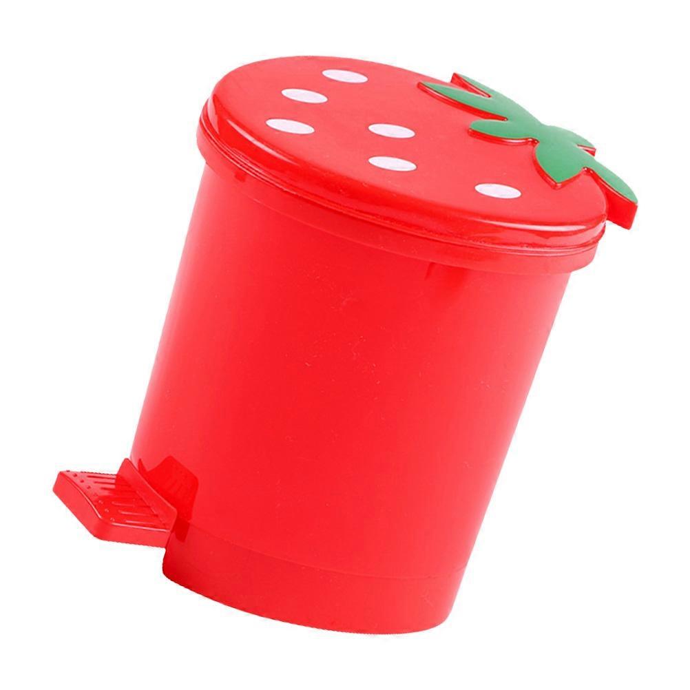 Mini Desktop Trash Bin with Cover Garbage Holder