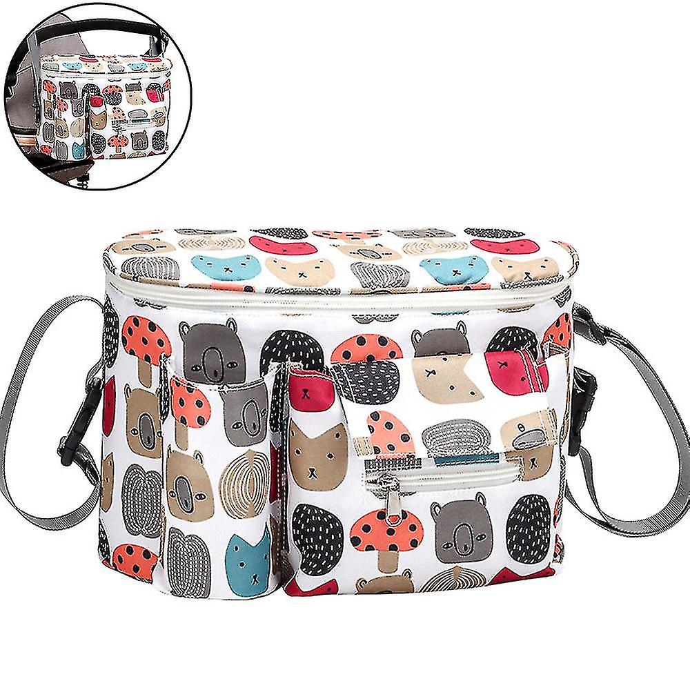 Baby Stroller Organizer With Insulated Cup Holders Universal Fit For All Baby Stroller Models Ultimate Accessory For Parents On-the-go