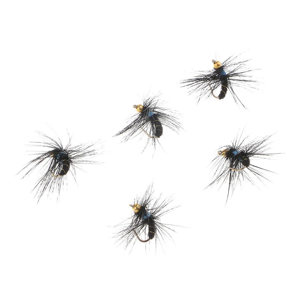 5Pcs Artificial Floating Fly Fishing Flies High Simulation Insects Dry Flies