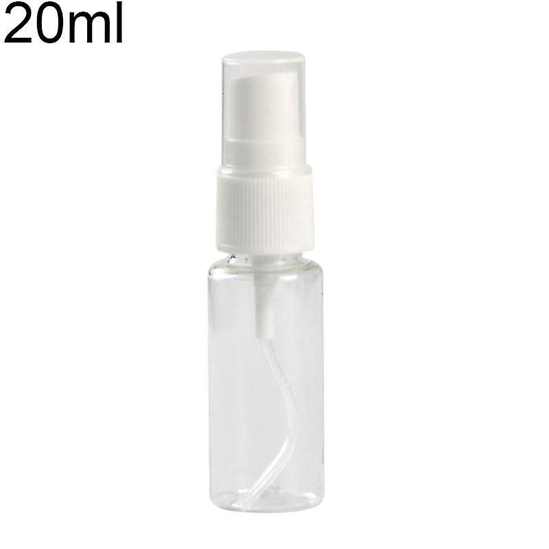 10pcs 20ml Pet Material Transparent Plastic Spray Bottle With Spray Head Compatible Liquids, Essential Oils And Lotions