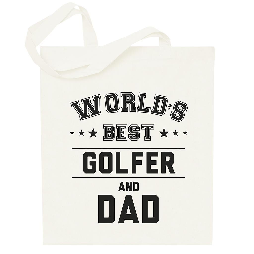 Worlds Best Golfer And Dad Totebag