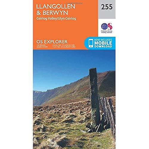 OS Explorer Map (255) Llangollen and Berwyn