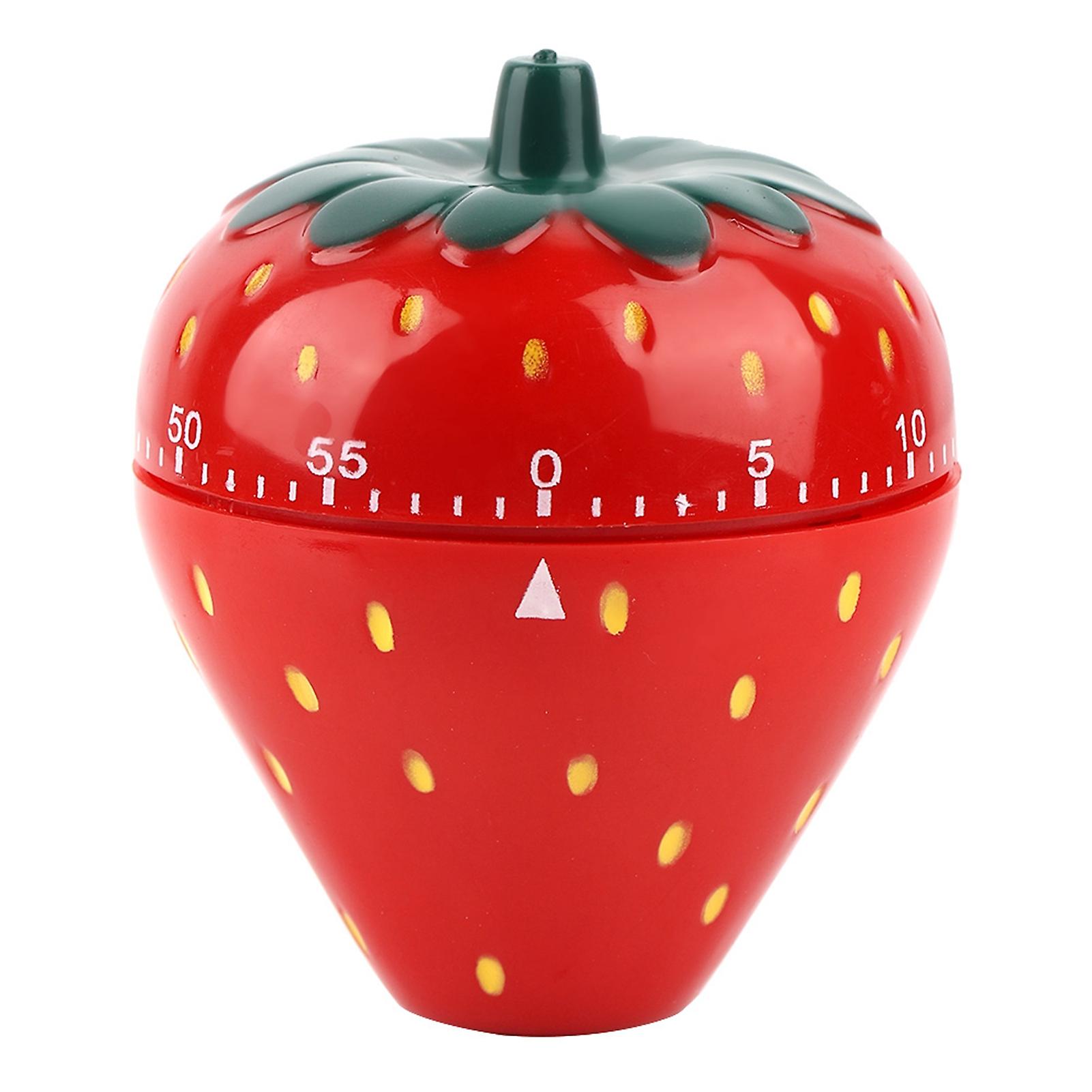 Strawberry Shaped 60 Minutes Kitchen Timer Mechanical Time Reminder