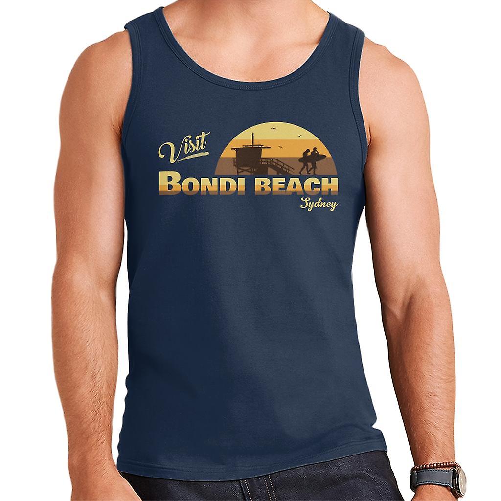 Visit Bondi Beach Retro Beach Men's Vest