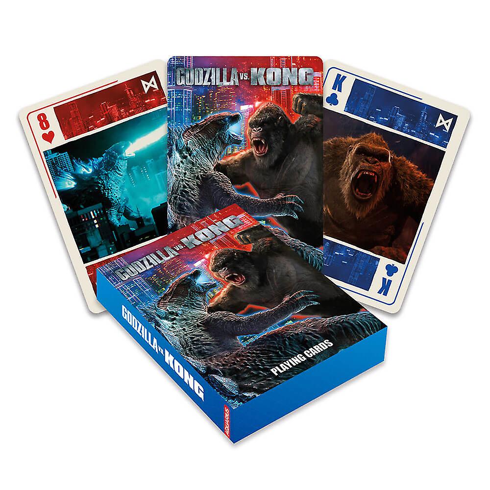 Aquarius Godzilla vs Kong Playing Cards Quality Linen Finish Official Licensed