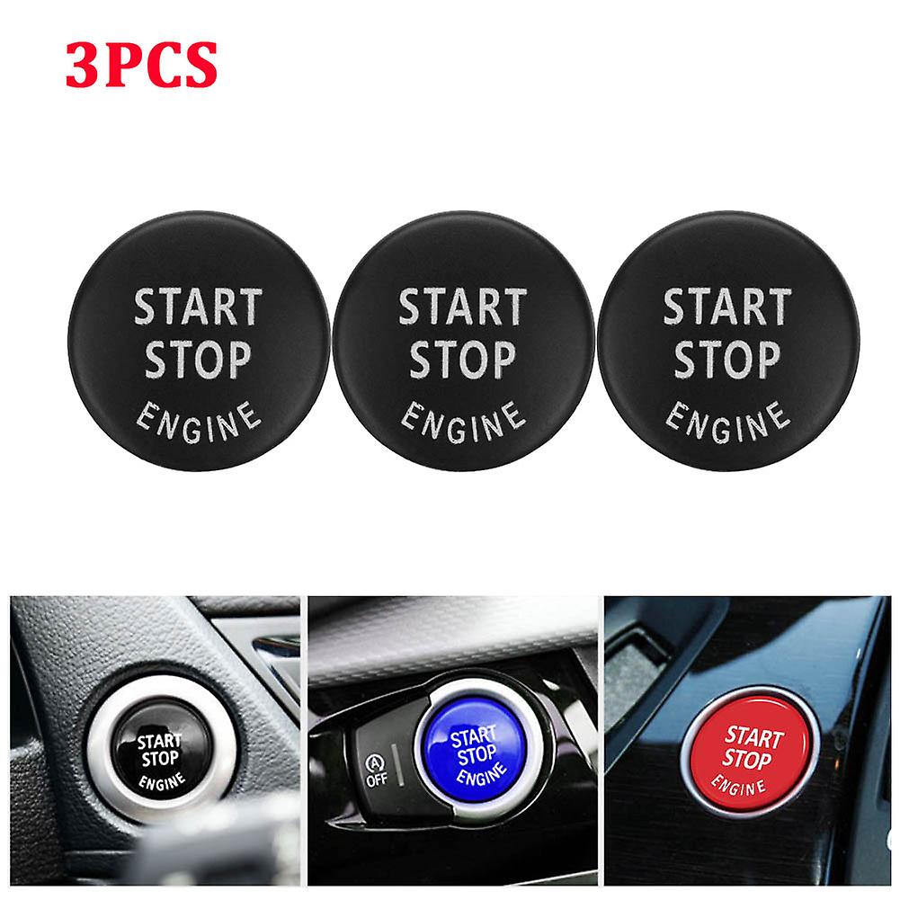 1-3pcs bil motor start stopp bryter knapp klistremerke for BMW X5 E53 E70 X6 E71 E72 X3 E83 X1 E84 E90 E60 E92 E93 E81 E87 tilbehør