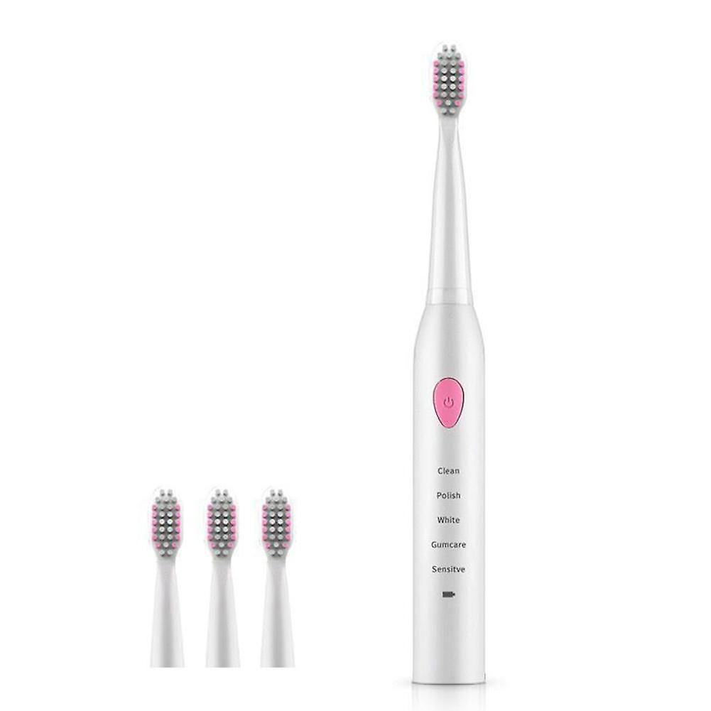 ZHOUBA Waterproof Sonic Head Replaceable Rechargeable Automatic Electric Toothbrush