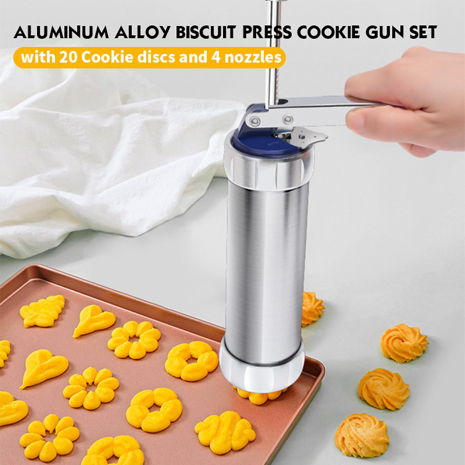 Cookie Biscuit Making Mold Set Aluminum Alloy Cookie Press Kit