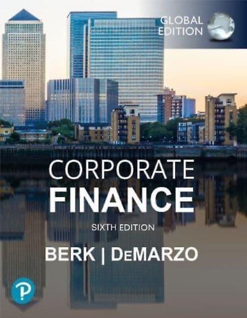 Corporate Finance Global Edition by Peter DeMarzo Paperback Book