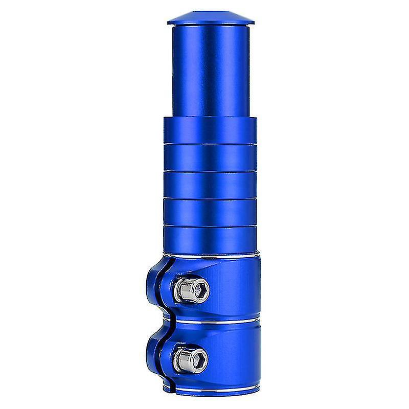 Mountain Bike Head Booster Handlebar Adjustable Universal Accessories (1pcs, Blue)