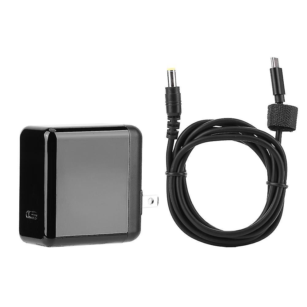 Power Adapter Pd45w Fast Charging Typec To Dc5525 Data Cable With Typec To Dc5525 Us Plug Ac100240v