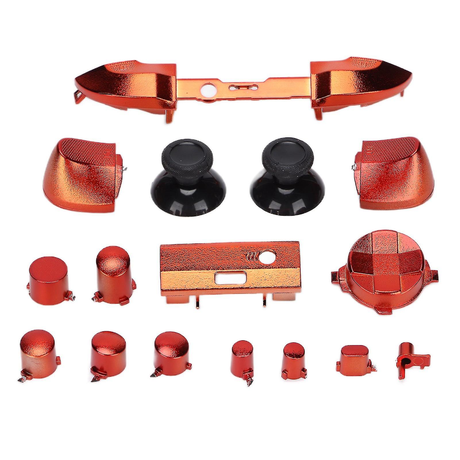 Full Game Controller Button Set Electroplating Replacement Handles Accessories for Xbox Series XRed