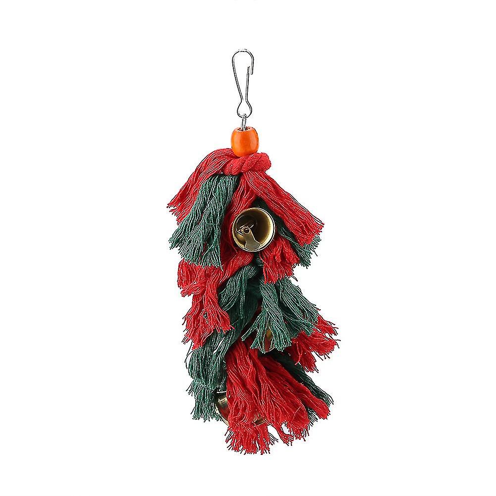 Bird Parrot Chewing Bite Toy String Hanging Swing Rope Cage Accessories