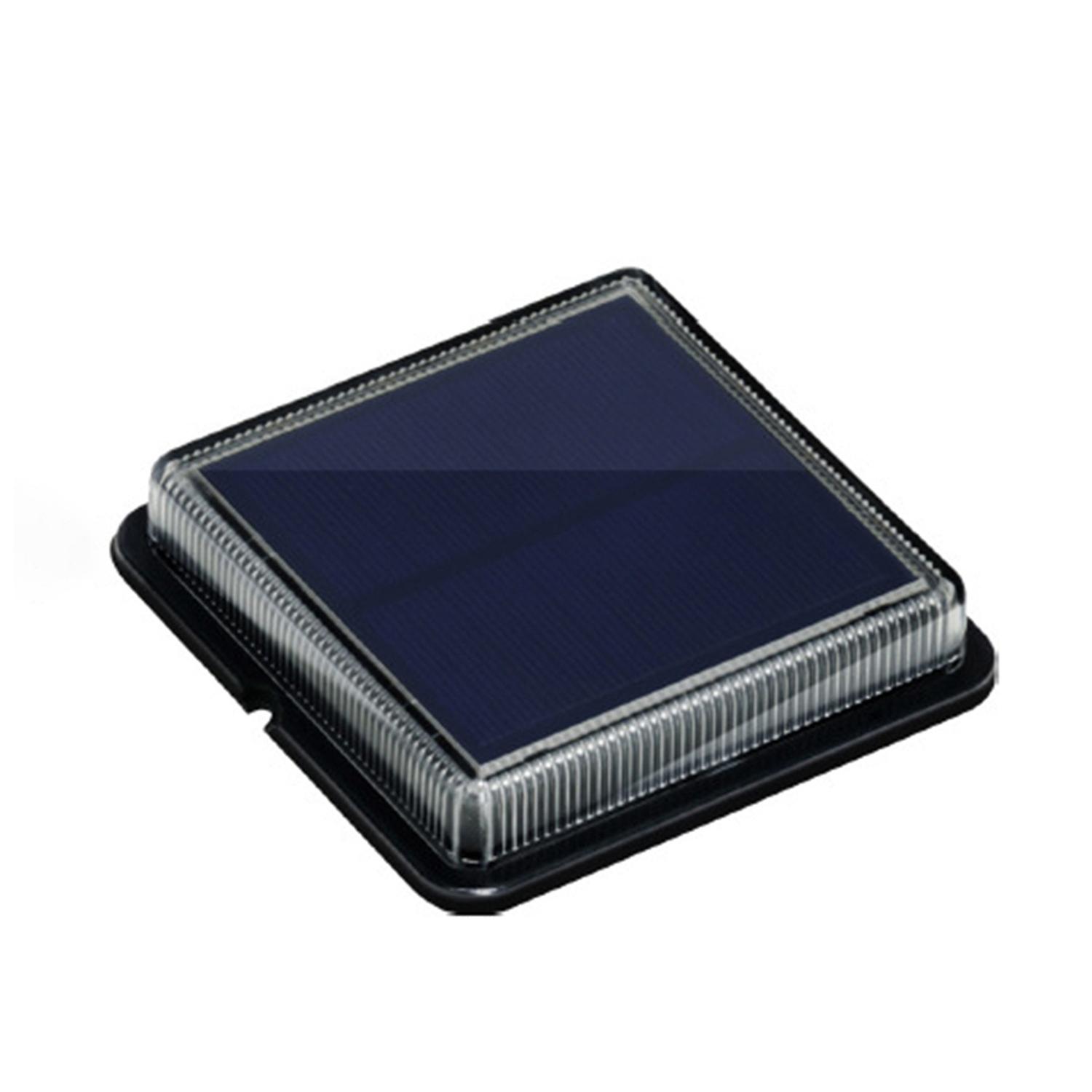 Solar Deck Light IP68 Waterproof High Brightness Automatic Charging Simple Installation Auto On/Off 