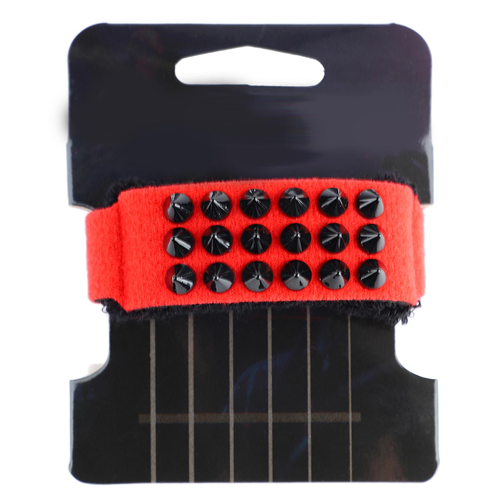 Pure Cotton Guitar String Dampener, Electric Bass String Mute Strip, Red (20cm/7.9in)