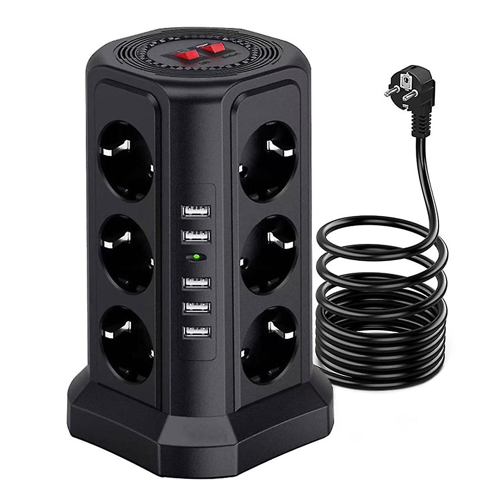 Multi Plug Socket Tower Extension 2500w Ac110-250v10a