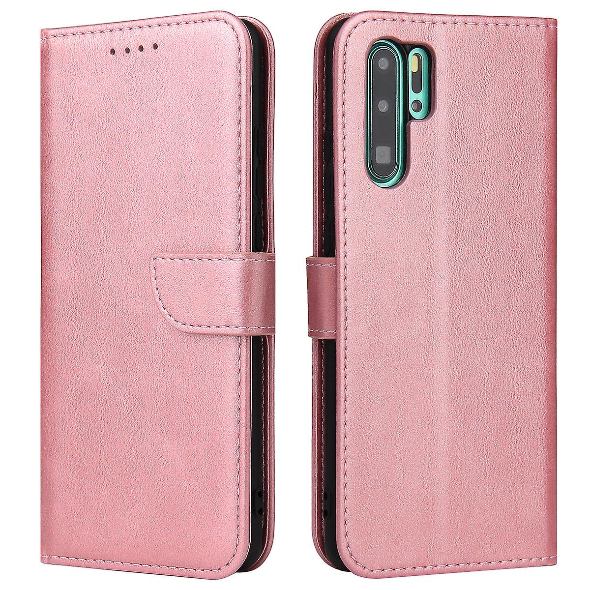 Flip Folio Leather Case For Huawei P40 Pro Plus Rose Gold Pns-1355