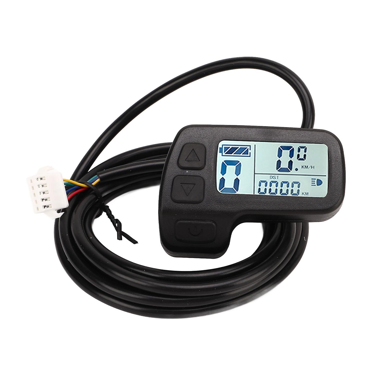 Versatile E-Bike LCD Display for 24V-48V Bikes, Speed Control & SM Connector