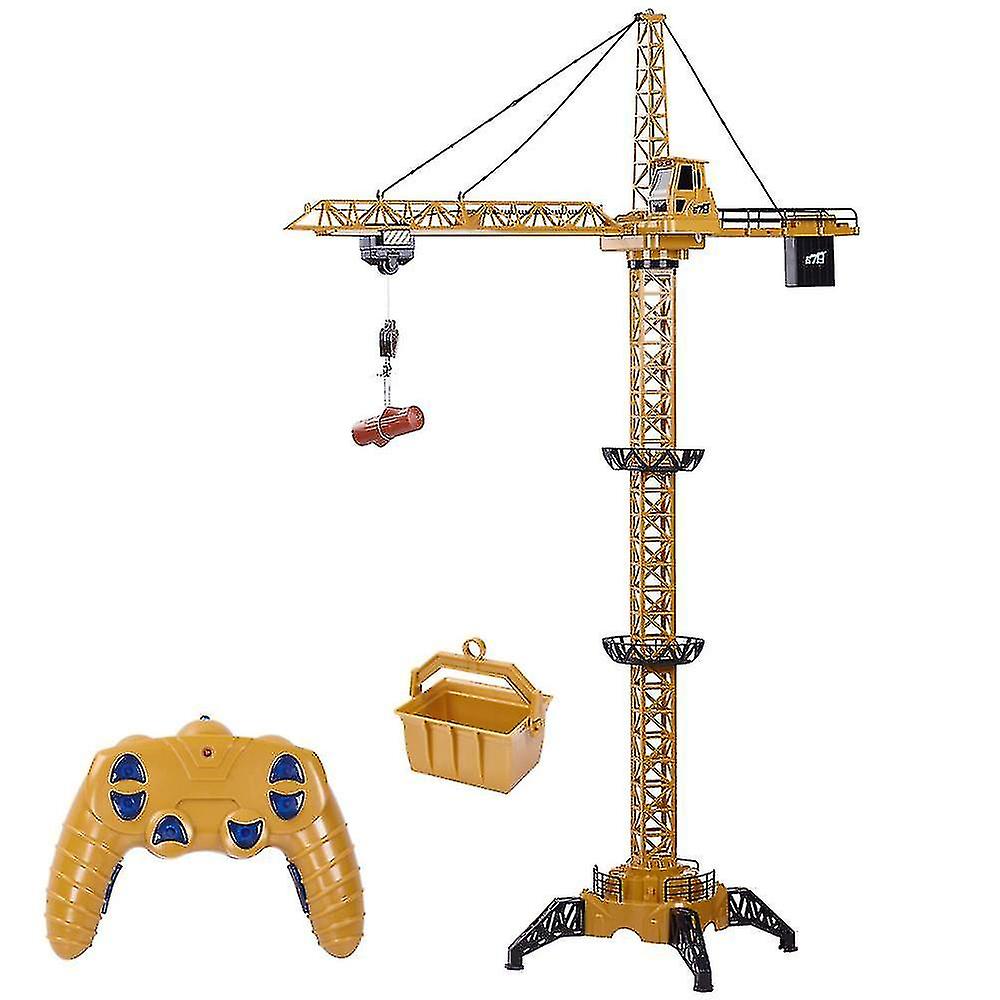 Rc Tower Crane 128cm 680rotation Model 2.4g Remote Control Cons