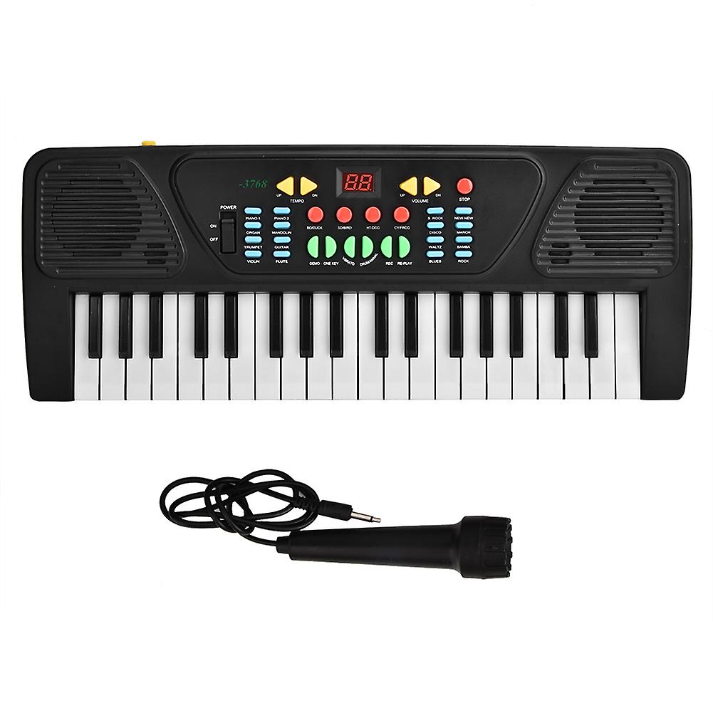 37 Keys Electric Piano, Digital Toy for Kids, with Microphone, Battery Powered
