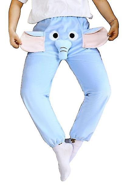 Elephant Couple Lounge Pants With Whimsical Trunk Nose Sound Effects