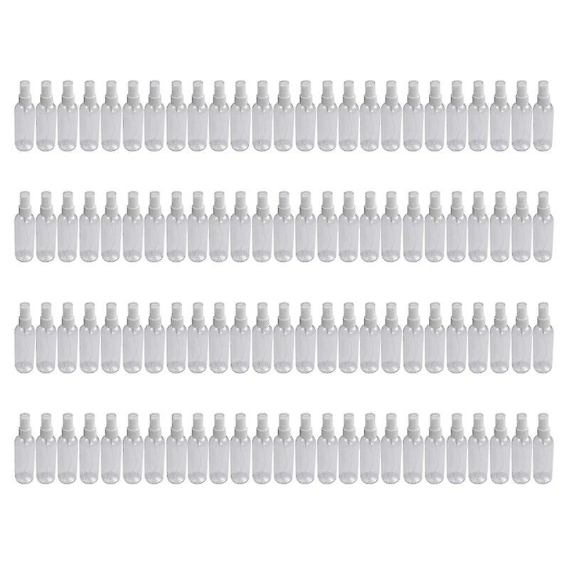 AD-100PCS 100 Ml Transparent Plastic Perfume Atomizer Small Mini Empty Spray Refillable Bottle Travel Bottles Set~4435