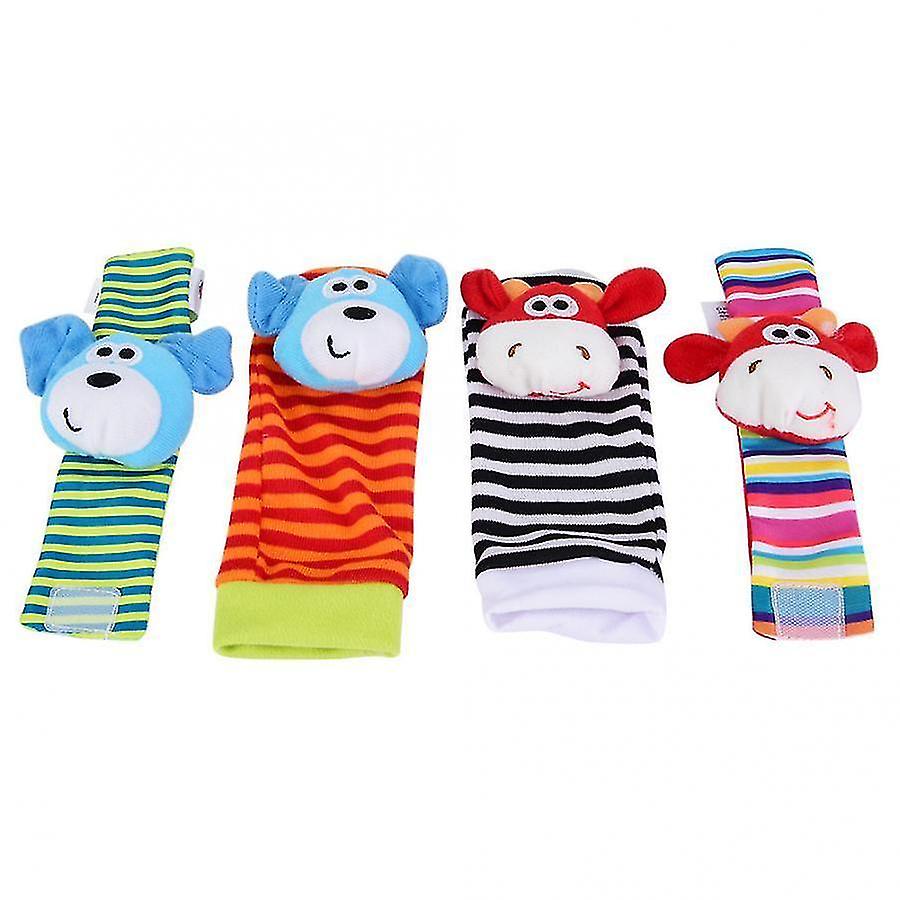 As pic 29 Baby Rattles Toy 0 12months Wrist Strap Rattles Animal Socks Toy New