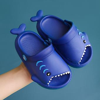 Veeki Toddler Sandals Boys Girls Slide Sandal Dinosaur Toddlers Flip Flops Outdoor Indoor Home Kids Summer Water Shoes-----Dark Blue170 Yard