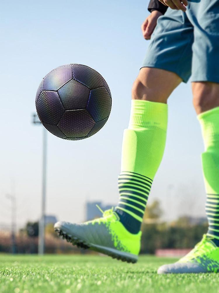 توهج في الظلام كرة القدم مقاس 4 بوصة 5 بوصة كرة مضيئة مناسبة للألعاب الليلية والتدريب