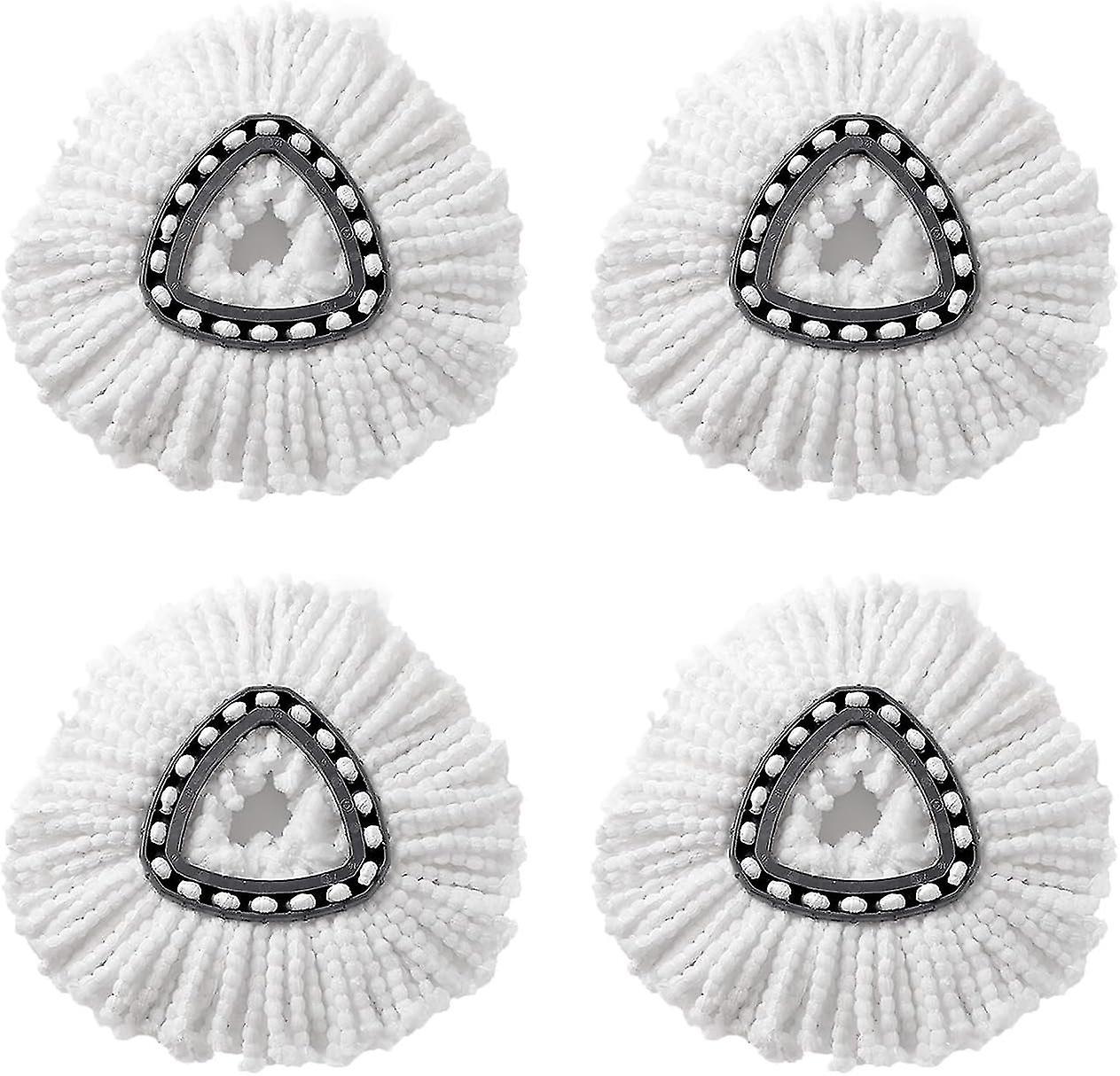 OCedar Spin Mop Heads Replacement - 4 Pieces, Easy Install, Efficient Cleaning