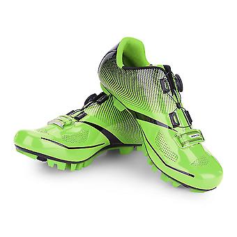 BOODUN Scarpe Da Mountain Bike Traspiranti Antiscivolo Da Uomo - Verde (Taglia 42)