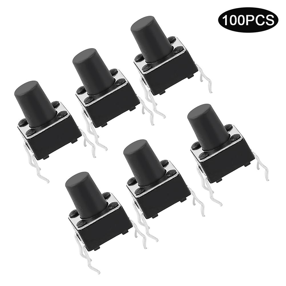 100pcs Momentary Tactile Push Button Switch Mini Micro Tact Switch Accessory 6 x 6 x 8mm