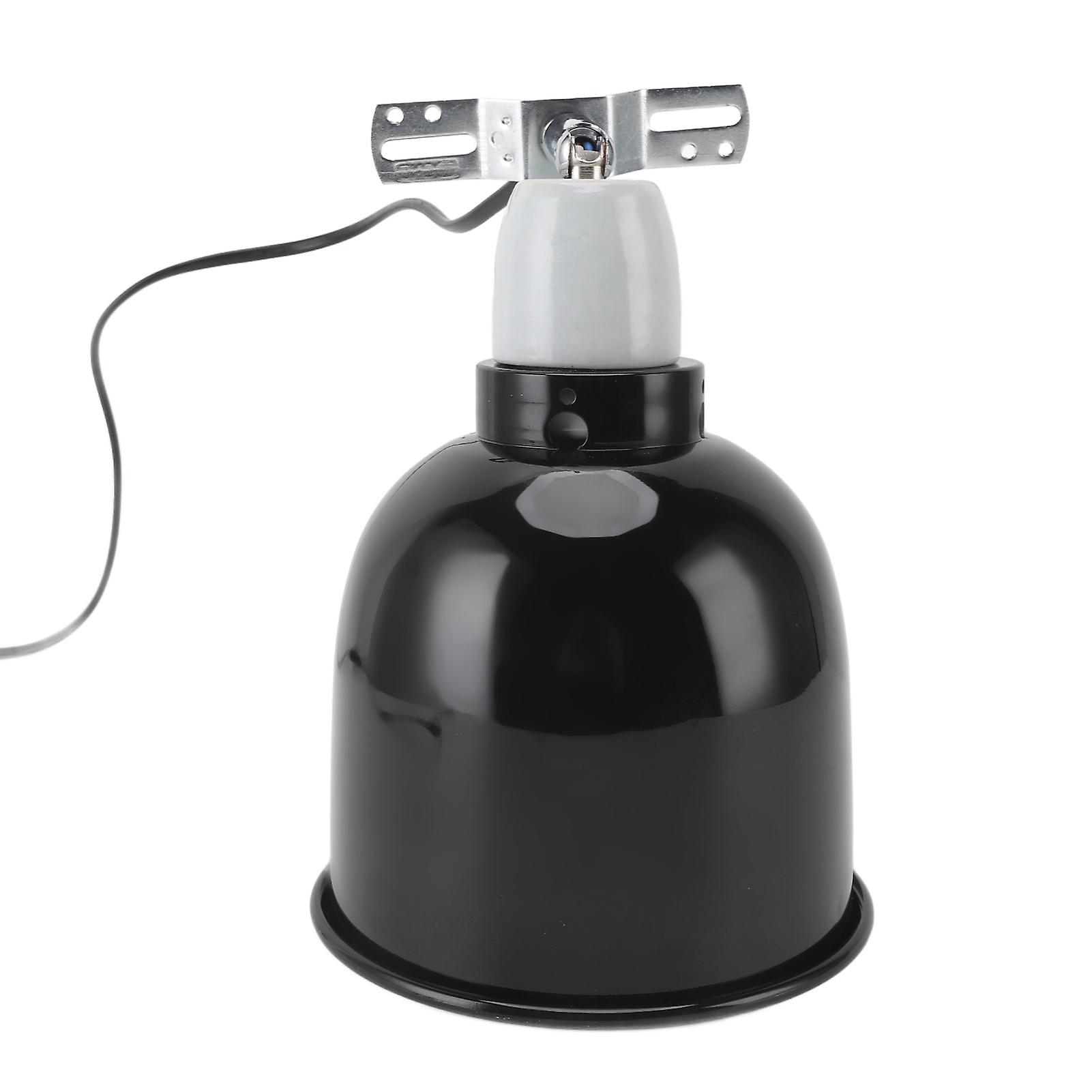 Reptile Light Fixture 360 Degree Rotating UVA UVB Lampshade Deep Dome Heating Lamp Cover for Lizards Turtles Snakes UK Plug 250V