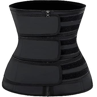 Waist Trainer for Women Latex Underbust JSculpt Double Training Belt Workout Sport Girdle Triple Straps